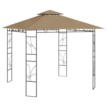 vidaXL Κιόσκι Taupe 3 x 3 x 2,7 μ. 160 γρ./μ²