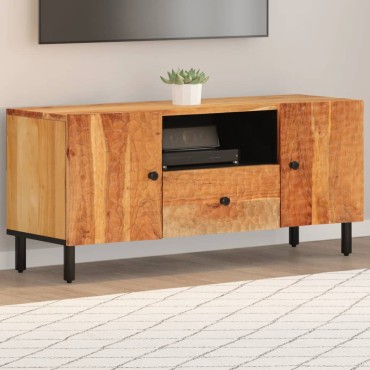 vidaXL Έπιπλο Τηλεόρασης 105x33x46cm από Μασίφ Ξύλο Ακακίας
