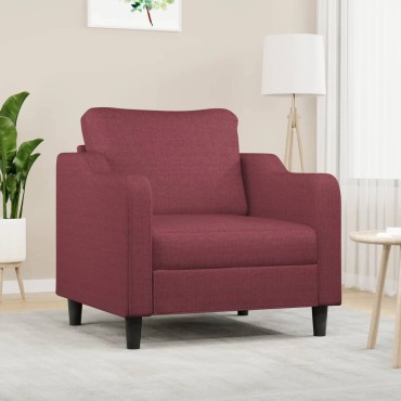 vidaXL Πολυθρόνα Σαλονιού Μπορντό Υφασμάτινη 78x77x80cm 1 τεμ. Γωνιακός