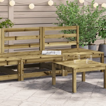 vidaXL Καναπέδες Κήπου Χωρίς Μπράτσα 2 τεμ. 70x70x67cm Επεξ. Πεύκου Διθέσιος