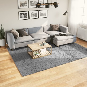 vidaXL Χαλί Shaggy PAMPLONA με Ψηλό Πέλος Μοντέρνο Γκρι 200x280cm