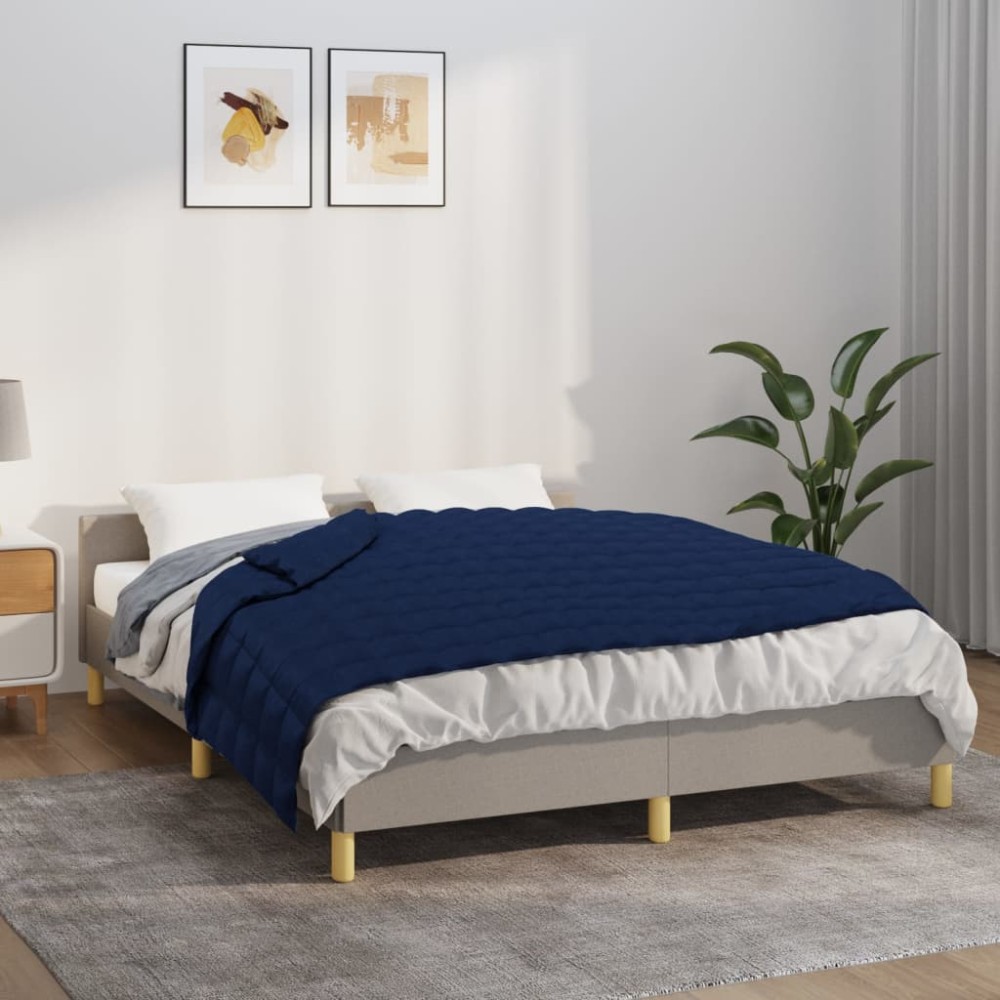 vidaXL Κουβέρτα Βαρύτητας Μπλε 137 x 200 εκ. 6 κ. Υφασμάτινη