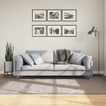 vidaXL Χαλί Shaggy PAMPLONA με Ψηλό Πέλος Μοντέρνο Μπεζ 160x230cm