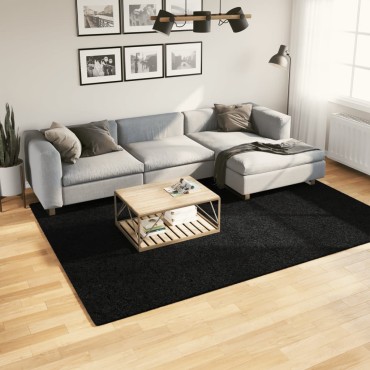 vidaXL Χαλί Shaggy PAMPLONA με Ψηλό Πέλος Μοντέρνο Μαύρο 200x280cm