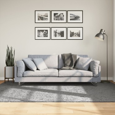 vidaXL Χαλί Shaggy PAMPLONA με Ψηλό Πέλος Μοντέρνο Γκρι 160x230cm