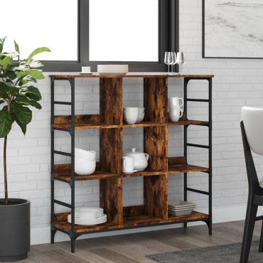 vidaXL Ραφιέρα Καπνιστή Δρυς 102x32x103,5cm από Επεξεργασμένο Ξύλο 1 τεμ.
