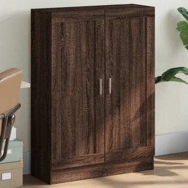 vidaXL Βιβλιοθήκη Καφέ Δρυς 82,5x30,5x115cm Επεξεργασμένο Ξύλο 1 τεμ.