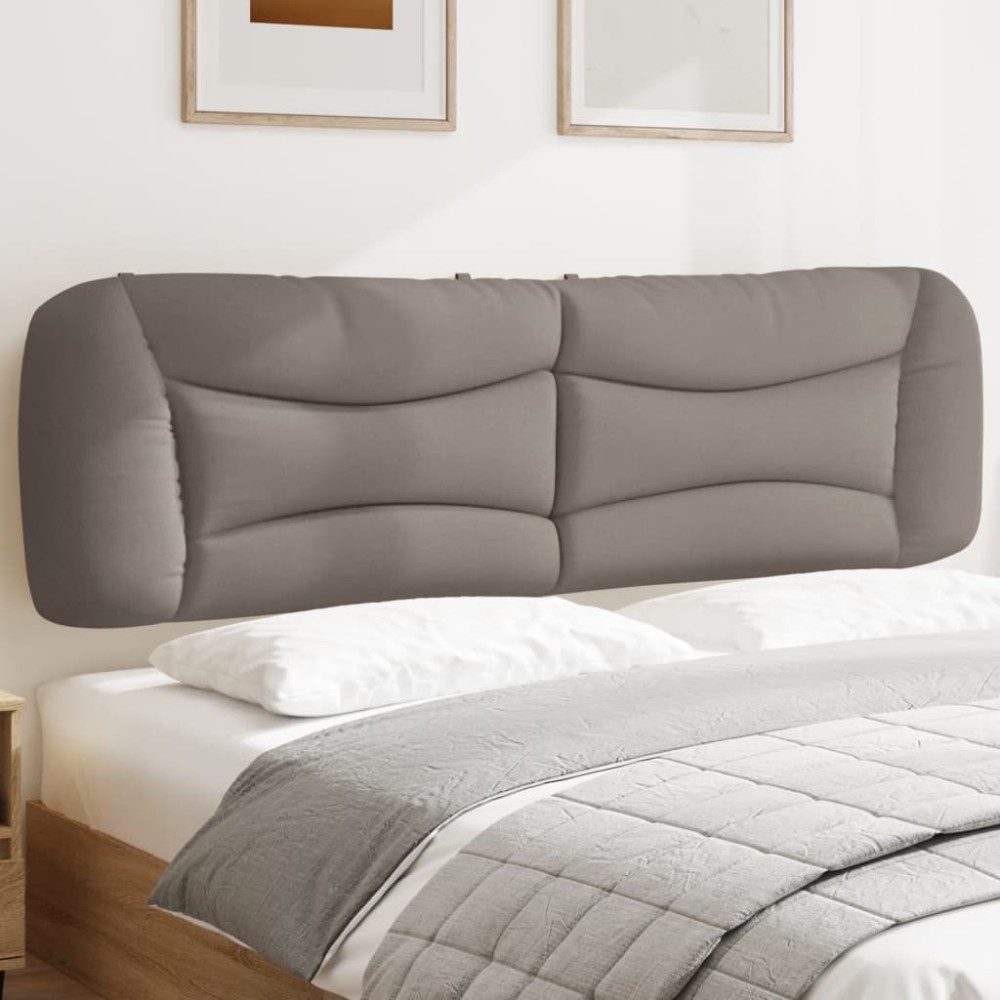 vidaXL Μαξιλάρι για Κεφαλάρι Taupe Υφασμάτινο 190x15x48cm 1 τεμ.
