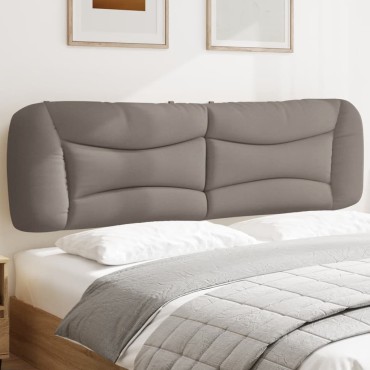 vidaXL Μαξιλάρι για Κεφαλάρι Taupe Υφασμάτινο 190x15x48cm 1 τεμ.