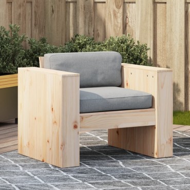 vidaXL Καναπές Κήπου 79x60x62cm από Μασίφ Ξύλο Πεύκου