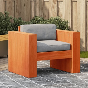 vidaXL Καναπές Κήπου Καφέ Κεριού 79x60x62cm από Μασίφ Ξύλο Πεύκου
