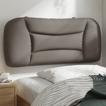 vidaXL Μαξιλάρι για Κεφαλάρι Taupe Υφασμάτινο 90x15x48cm 1 τεμ.