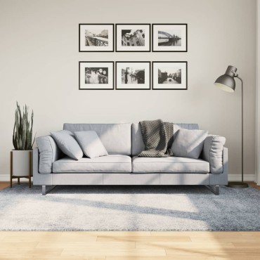 vidaXL Χαλί Shaggy PAMPLONA με Ψηλό Πέλος Μοντέρνο Μπλε 160x230cm
