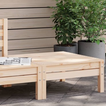vidaXL Υποπόδιο Κήπου από Μασίφ Ξύλο Πεύκου 63,5x63,5cm 1 τεμ. Γωνιακός