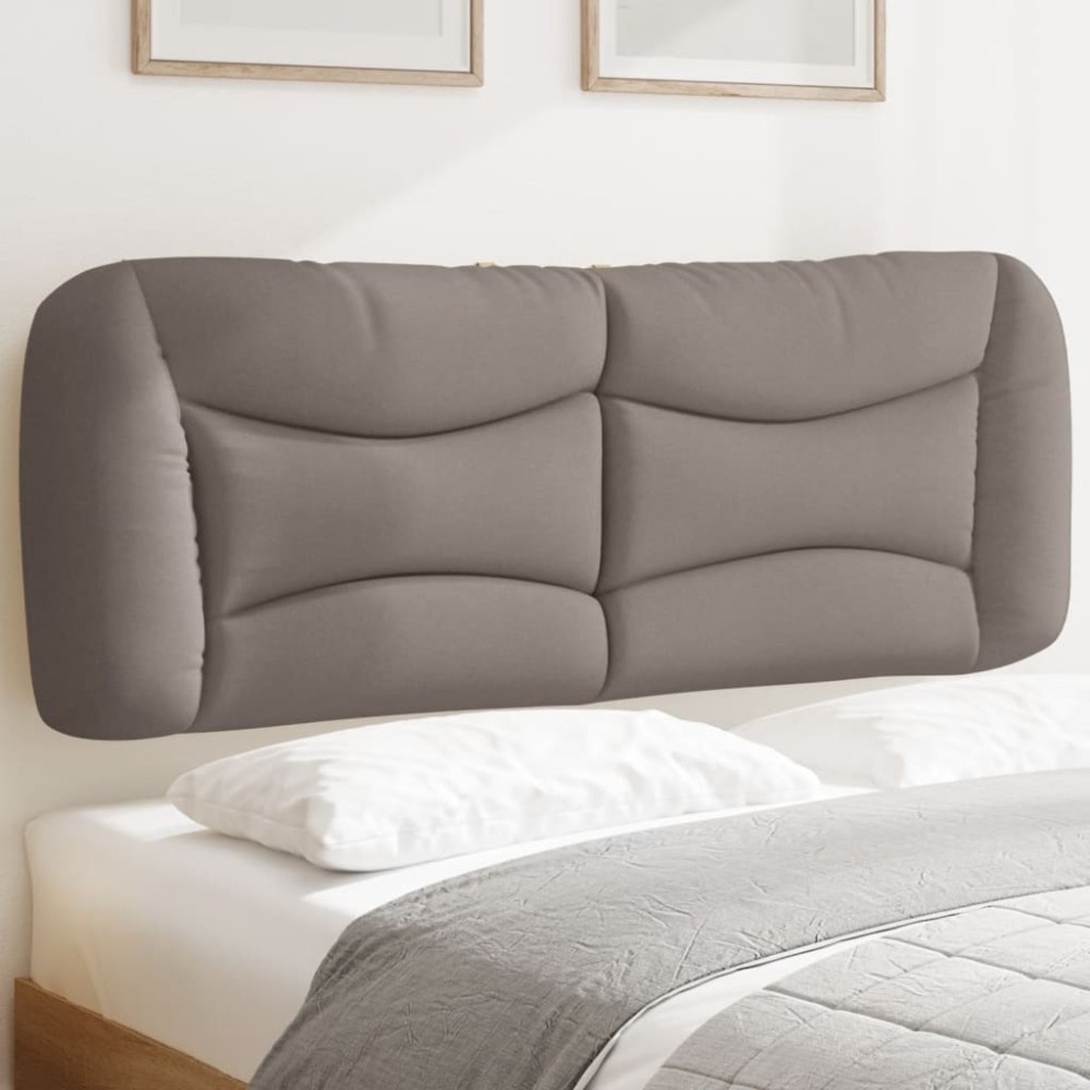 vidaXL Μαξιλάρι για Κεφαλάρι Taupe Υφασμάτινο 130x15x48cm 1 τεμ.