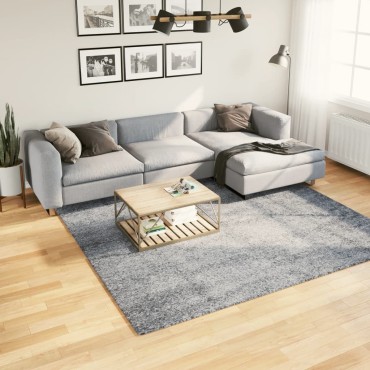 vidaXL Χαλί Shaggy PAMPLONA με Ψηλό Πέλος Μοντέρνο Μπλε 240x240cm