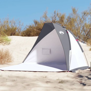 vidaXL Σκηνή Παραλίας Γκρι 268x223x125 εκ. Πολυεστέρας 185T