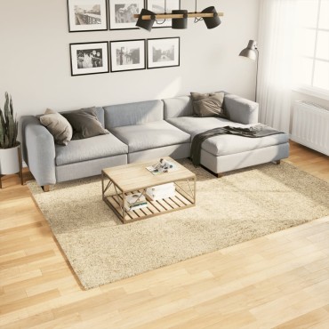 vidaXL Χαλί Shaggy PAMPLONA με Ψηλό Πέλος Μοντέρνο Χρυσό 200x280cm