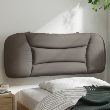 vidaXL Μαξιλάρι για Κεφαλάρι Taupe Υφασμάτινο 110x15x48cm 1 τεμ.