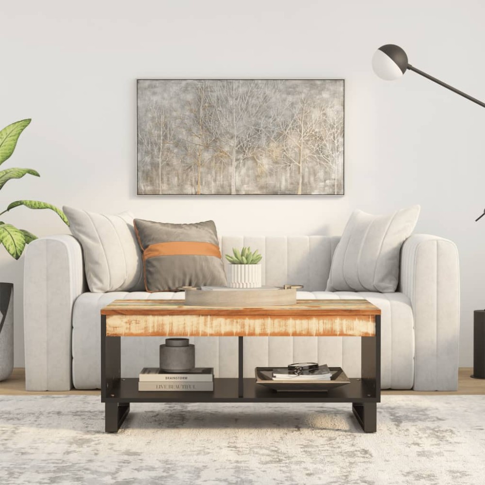 vidaXL Τραπεζάκι Σαλονιού 90x50x40cm από Μασίφ Ανακυκλωμένο Ξύλο 1 τεμ.
