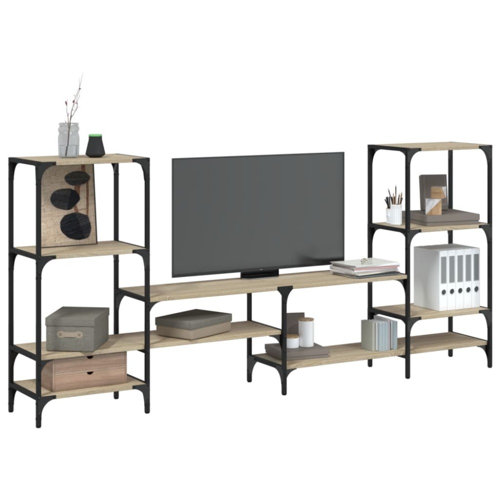 vidaXL Έπιπλο Τηλεόρασης Sonoma Δρυς 206,5x28,5x95cm Επεξ. Ξύλο