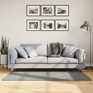 vidaXL Χαλί Shaggy PAMPLONA με Ψηλό Πέλος Μοντέρνο Πράσινο 80x150cm