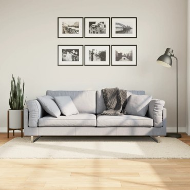 vidaXL Χαλί Shaggy με Ψηλό Πέλος Μοντέρνο Κρεμ 100x200cm