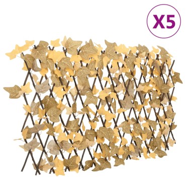 vidaXL Καφασωτό Επεκτ. Πορτοκαλί 5 Τεμ. 180x60cm Τεχνητός Σφένδαμος