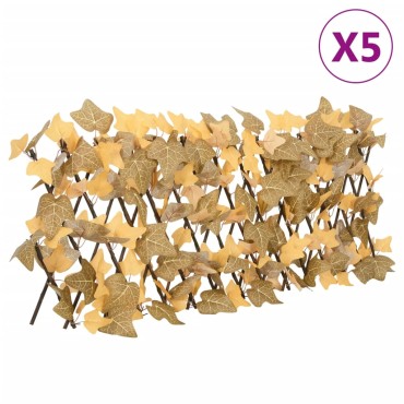 vidaXL Καφασωτό Επεκτ. Πορτοκαλί 5 Τεμ. 180x30cm Τεχνητός Σφένδαμος