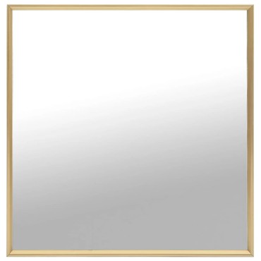 vidaXL Καθρέφτης Χρυσός 50 x 50 εκ.