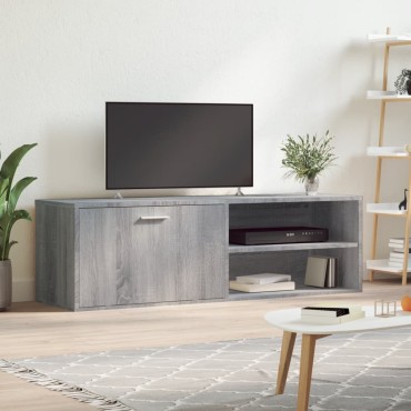vidaXL Έπιπλο Τηλεόρασης Γκρι Sonoma 120x34x37cm από Επεξ. Ξύλο
