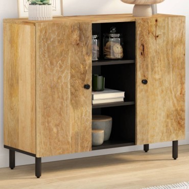 vidaXL Βοηθητικό Ντουλάπι 90x33x75cm από Μασίφ Ξύλο Μάνγκο 1 τεμ.