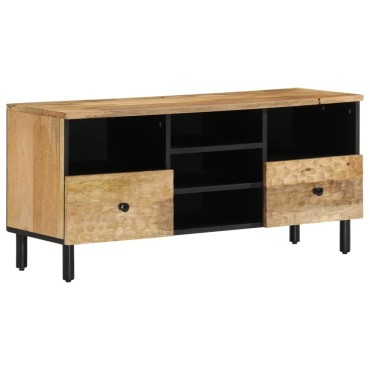 vidaXL Έπιπλο Τηλεόρασης 100x33x46cm από Μασίφ Ξύλο Μάνγκο
