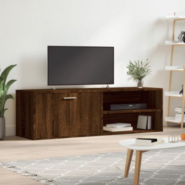 vidaXL Έπιπλο Τηλεόρασης Καφέ Δρυς 120x34x37cm Επεξ. Ξύλο