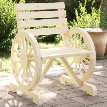 vidaXL Καρέκλα Κήπου 58x58x78,5cm από Μασίφ Ξύλο Ελάτης