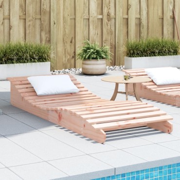 vidaXL Ξαπλώστρα 205x80x31,5cm από Μασίφ Ξύλο Ψευδοτσούγκας 1 τεμ.