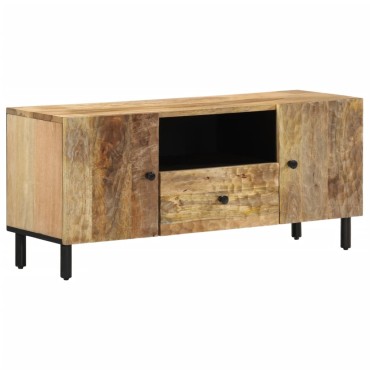 vidaXL Έπιπλο Τηλεόρασης 105x33x46cm από Μασίφ Ξύλο Μάνγκο