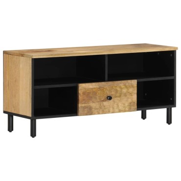 vidaXL Έπιπλο Τηλεόρασης 100x33x46cm από Μασίφ Ξύλο Μάνγκο
