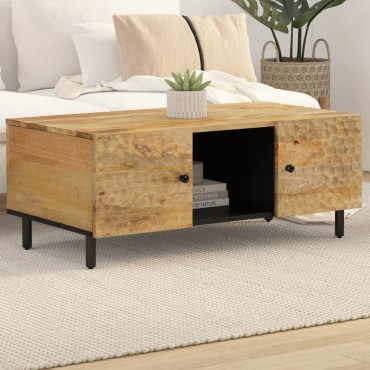 vidaXL Τραπεζάκι Σαλονιού 100x54x40cm από Μασίφ Ξύλο Μάνγκο 1 τεμ.