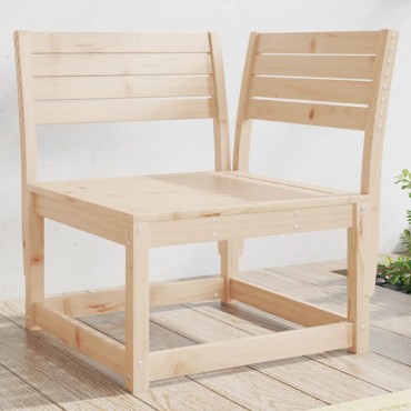 vidaXL Καναπές Κήπου Γωνιακός 73x73x78cm από Μασίφ Ξύλο Πεύκου