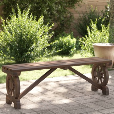 vidaXL Παγκάκι Κήπου από Μασίφ Ξύλο Ελάτης 115x28x39,5cm