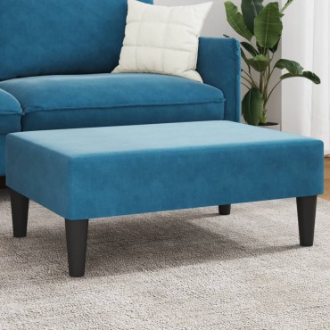 vidaXL Υποπόδιο Μπλε 77x55x31cm Βελούδινο 1 τεμ.