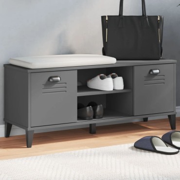 vidaXL Παπουτσοθήκη VIKEN Ανθρακί Γκρι 106x35x45cm από Επεξεργ. Ξύλο