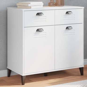 vidaXL Μπουφές VIKEN Λευκός 80x40x80cm από Επεξεργασμένο Ξύλο 1 τεμ.