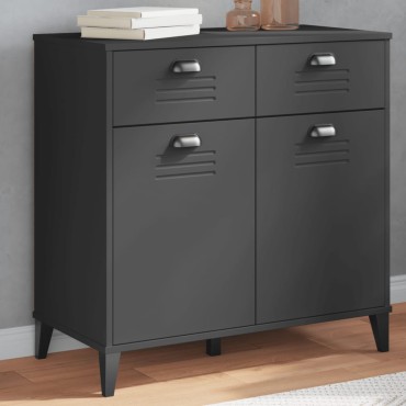 vidaXL Μπουφές VIKEN Ανθρακί Γκρι 80x40x80cm από Επεξεργασμένο Ξύλο 1 τεμ.