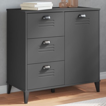 vidaXL Μπουφές VIKEN Ανθρακί Γκρι 80x40x80cm από Επεξεργασμένο Ξύλο 1 τεμ.