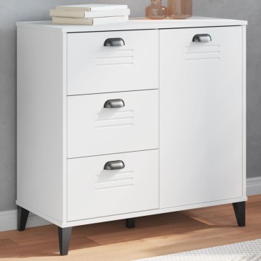 vidaXL Μπουφές VIKEN Λευκός 80x40x80cm από Επεξεργασμένο Ξύλο 1 τεμ.