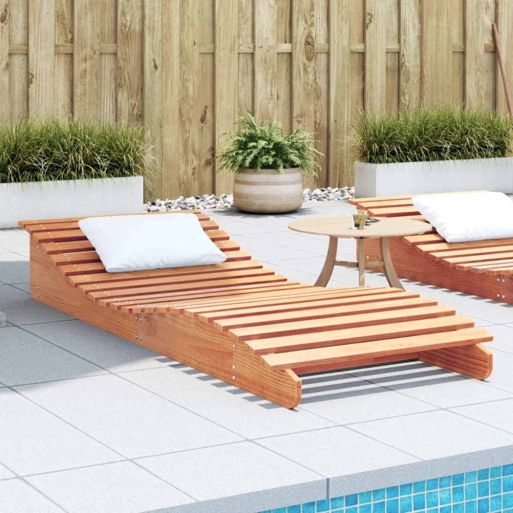 vidaXL Ξαπλώστρα Καφέ Κεριού 205x80x31,5cm από Μασίφ Ξύλο Πεύκου 1 τεμ.