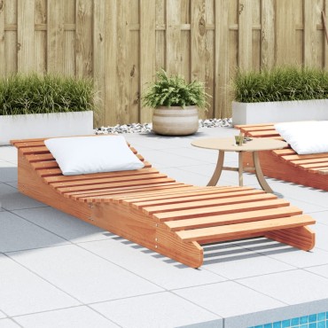 vidaXL Ξαπλώστρα Καφέ Κεριού 205x60x31,5cm από Μασίφ Ξύλο Πεύκου 1 τεμ.
