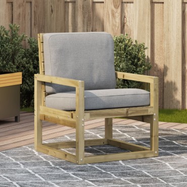 vidaXL Καρέκλα Κήπου 57,5x63x76cm από Εμποτισμένο Ξύλο Πεύκου 1 τεμ.
